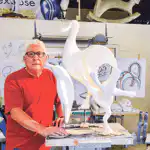 Le sculpteur Michel Couqueberg