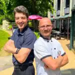 Altin Grèca, maître d'hôtel et Arnaud Frelin, chef de cuisine