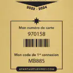 La Carte Avantages Jeunes 2023-2024