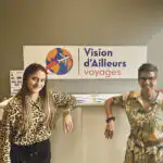 Céline Chapuis et sa collaboratrice Juliette de Vision d'Ailleurs