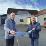 Le maire de Fénay, Laurent Gobet, et son 1er adjoint, Bernard Sautereau