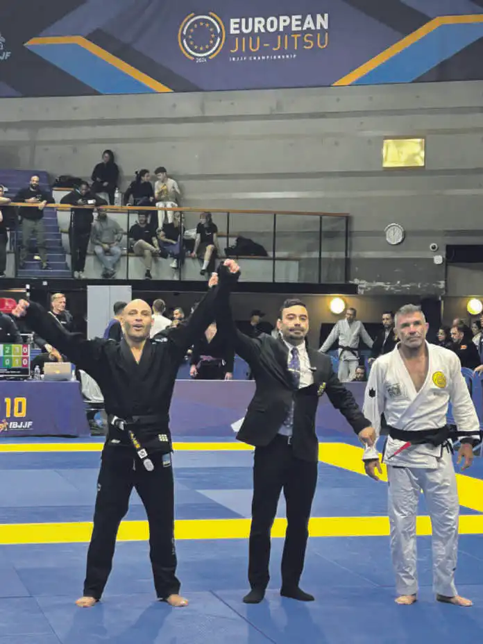 Jiu Jitsu Abdelouhed Saheb, éducateur sportif au Club Grizzly Factory à Dijon, a remporté les derniers championnats internationaux européens de jiu-jitsu brésilien