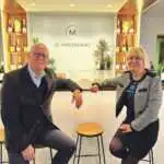 Jean-Michel Verpillot, maire de Marsannay-la-Côte, et sa première adjointe Catherine Pageaux