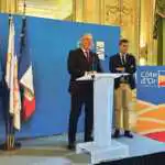 François Sauvadet, président du Conseil Départemental lors de la traditionnelle cérémonie des vœux
