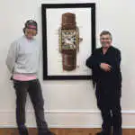 L'artiste dijonnais M'Brick et Pierre Kohler, fondateur du POPA Museum