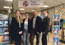 L'équipe de Vision d'Ailleurs Voyages : Juliette, Céline, Philippe et Anaïs