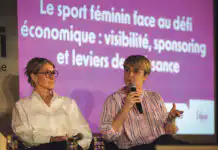 Claire Tomaselli, adjointe déléguée au sport, lors de la soirée dédiée au soutien au sport féminin