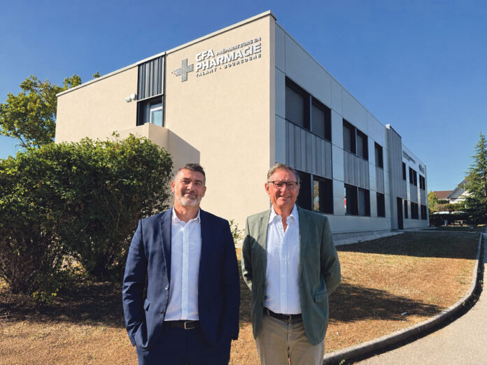 CFA-Pharmacie Philippe Kochly, président du CFA de la Pharmacie, et Benoît Brilliard, son directeur général